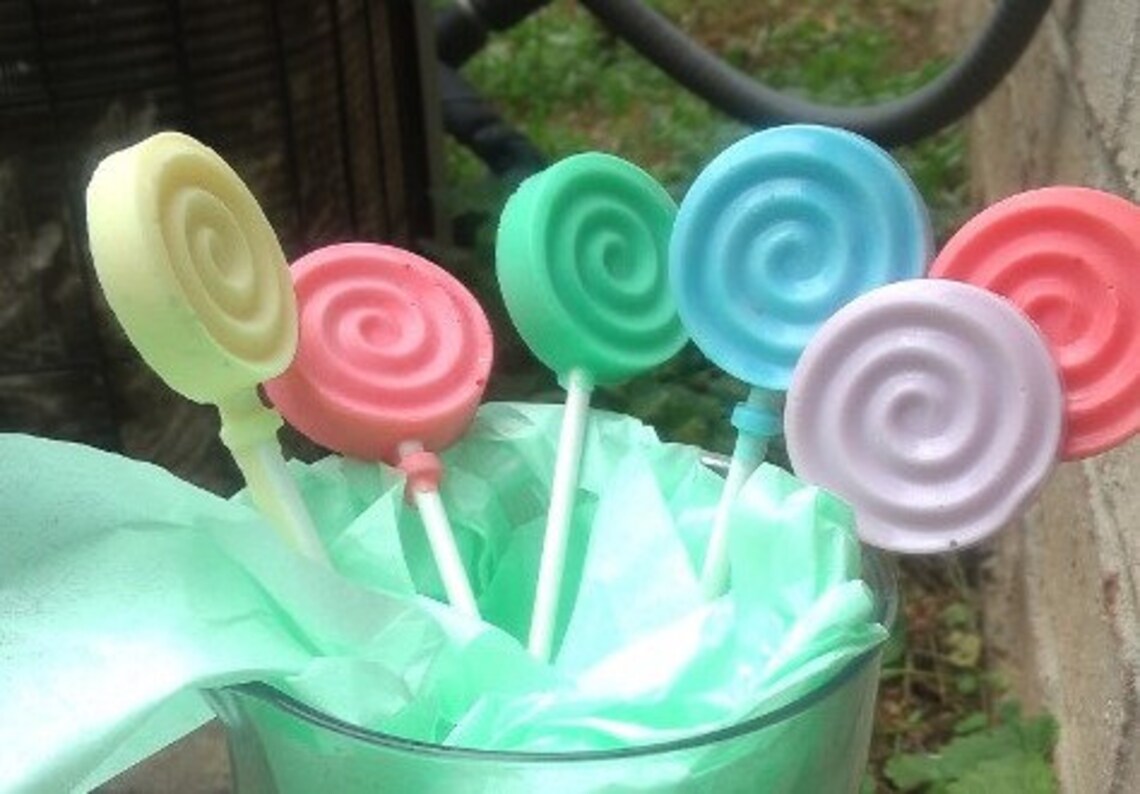Lollipop soaps bath body kids soap glycerin soap handmade Etsy