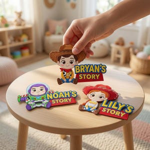 Custom Name Toy Story Patch, Personalized Toy Story Name Patch, Woody Buzz Lightyear Embroidered Patch, Sew On Iron On Birthday Party Patch