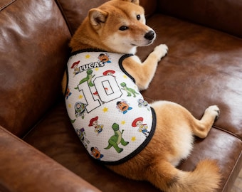 Custom Toy Story Jersey, Woody Buzz Shirt, Personalised Mesh Pet Apparel, Sporty Mesh Dog Clothes,Cute Cat Vest,Custom Pet Jersey,Puppy Gift