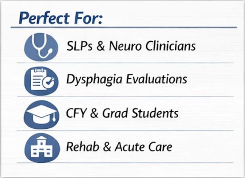 Stroke and Cranial Nerve Screening Checklist for Slps | Dysphagia ...