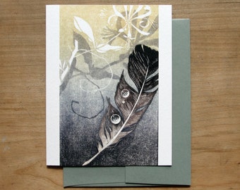 In the Moon Garden - Greeting Card