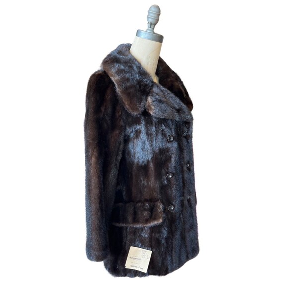 1970s dark brown mink coat - image 3
