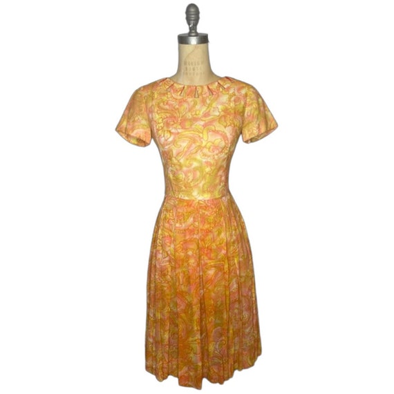 1950s print dress - image 1