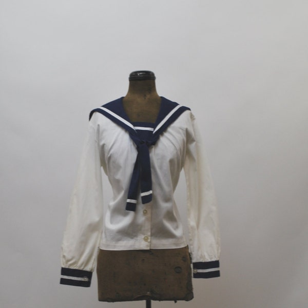 1920's Womens Navy Sailor Shirt