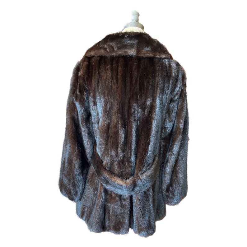 1970s dark brown mink coat image 2
