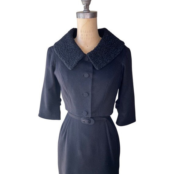 1960s black Lilli Ann dress with matching jacket - image 4