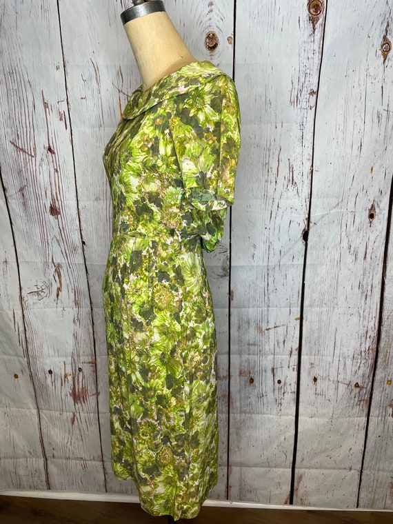 1950s floral print dress - image 2