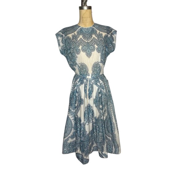 1950s paisley print dress - image 1