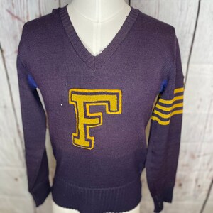 1930s mens letterman sweater image 2