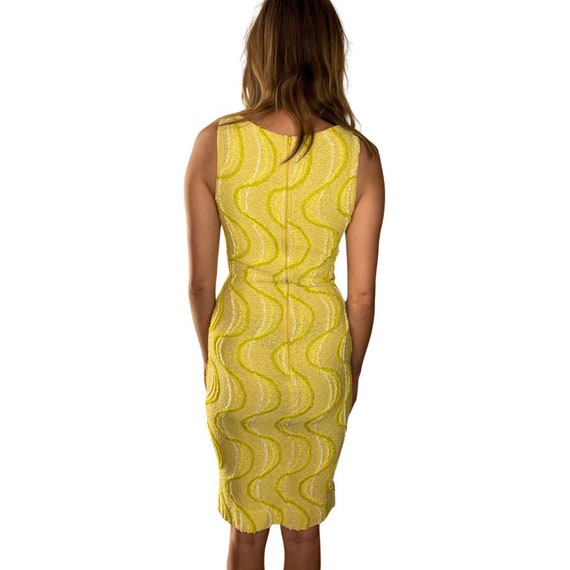 1960s yellow wiggle dress Gem