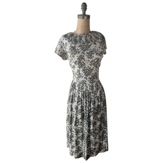 1950s floral print dress - image 2