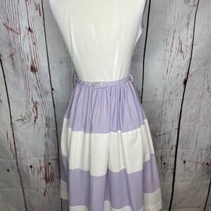 1950s purple gingham dress image 4