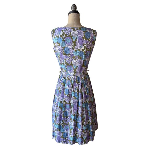 1950s Cotton w Floral Applique Sundress main image 1