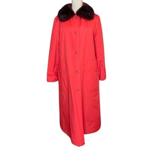 1960s Bonnie Cashin fur lined coat image 1