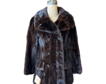 1970s dark brown mink coat