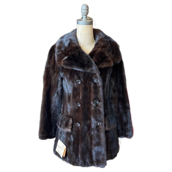 1970s dark brown mink coat - image 1