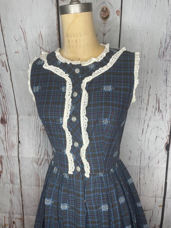 1950s plaid dress - image 3