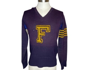 1930s men’s letterman sweater