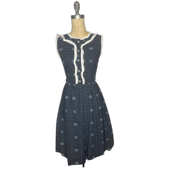 1950s plaid dress - image 1