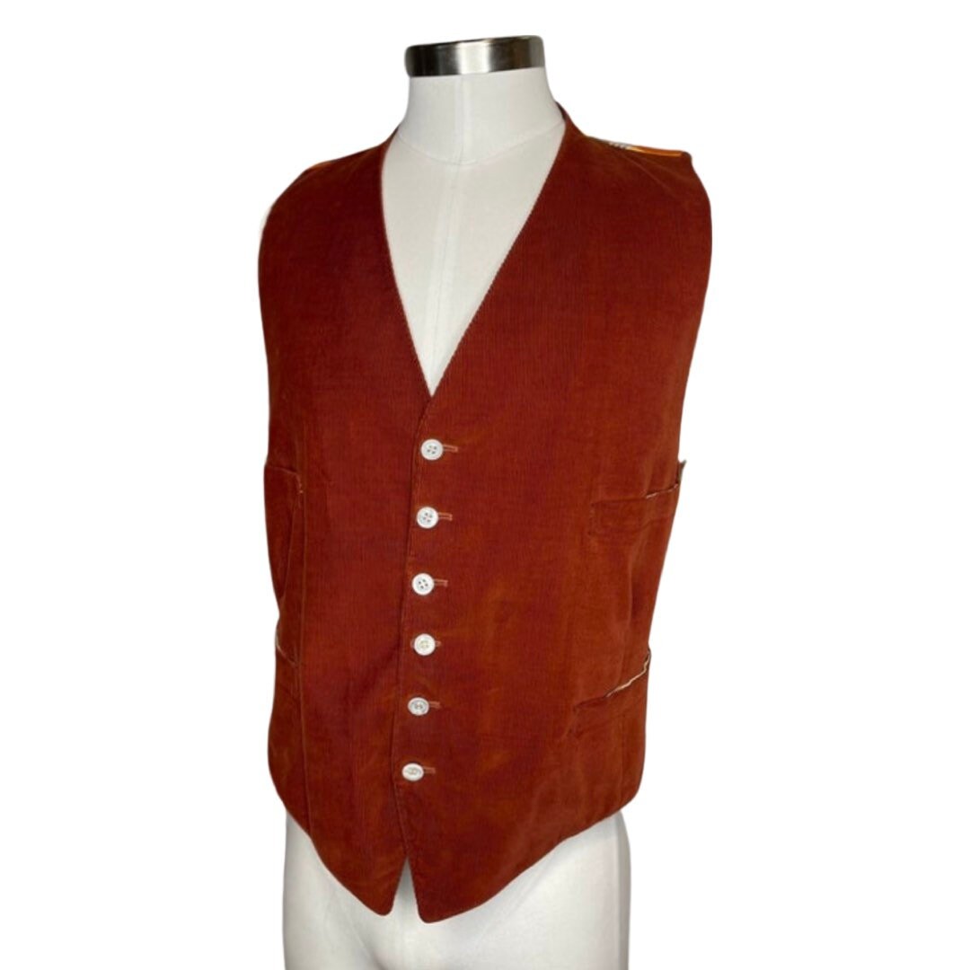 mens corduroy vest