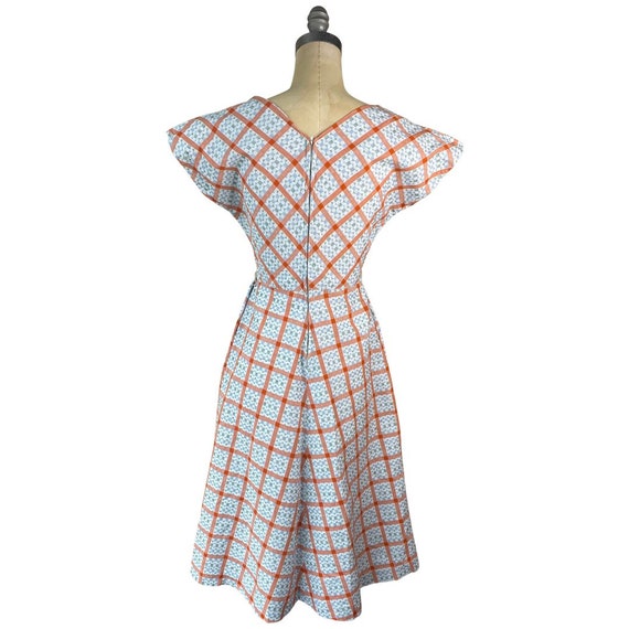 1950s print dress - image 4