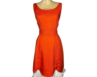 1960s Orange Dress