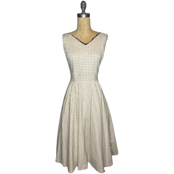 1940s print dress - image 1