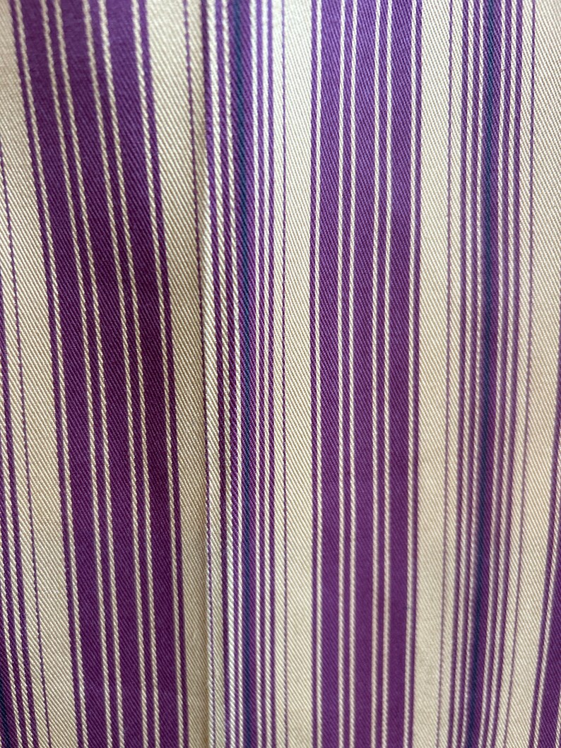 Deadstock 70s Burgundy and Gold Striped Pants image 5