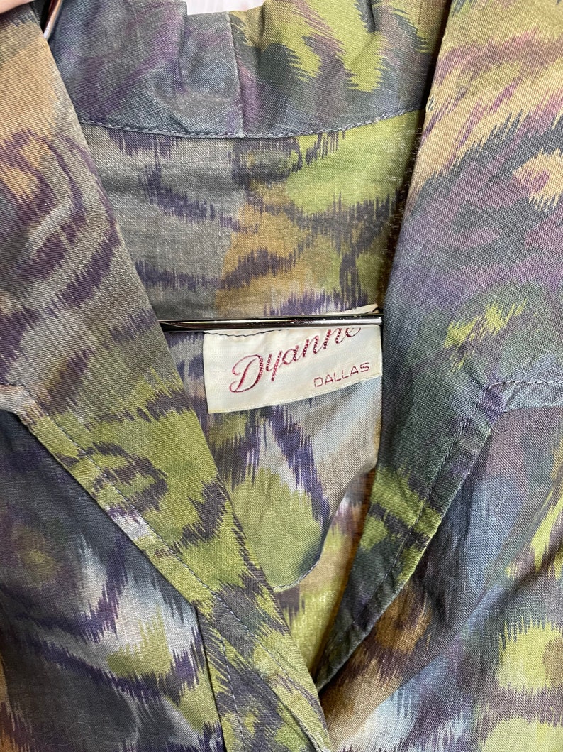 1950s print dress