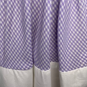 1950s purple gingham dress image 5