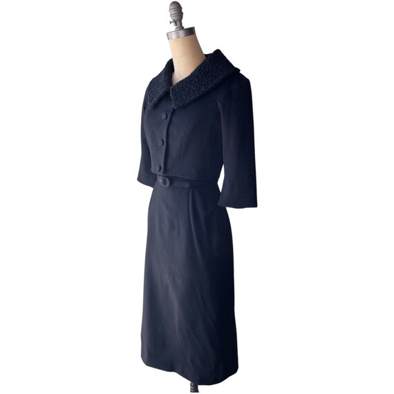 1960s black Lilli Ann dress with matching jacket - image 2