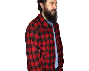 1950s men’s flannel