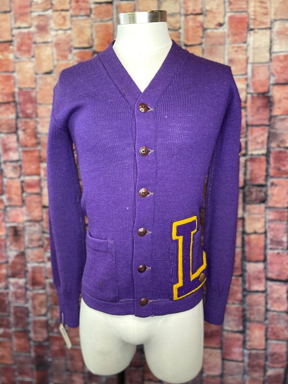 1940s men’s letterman cardigan - image 2