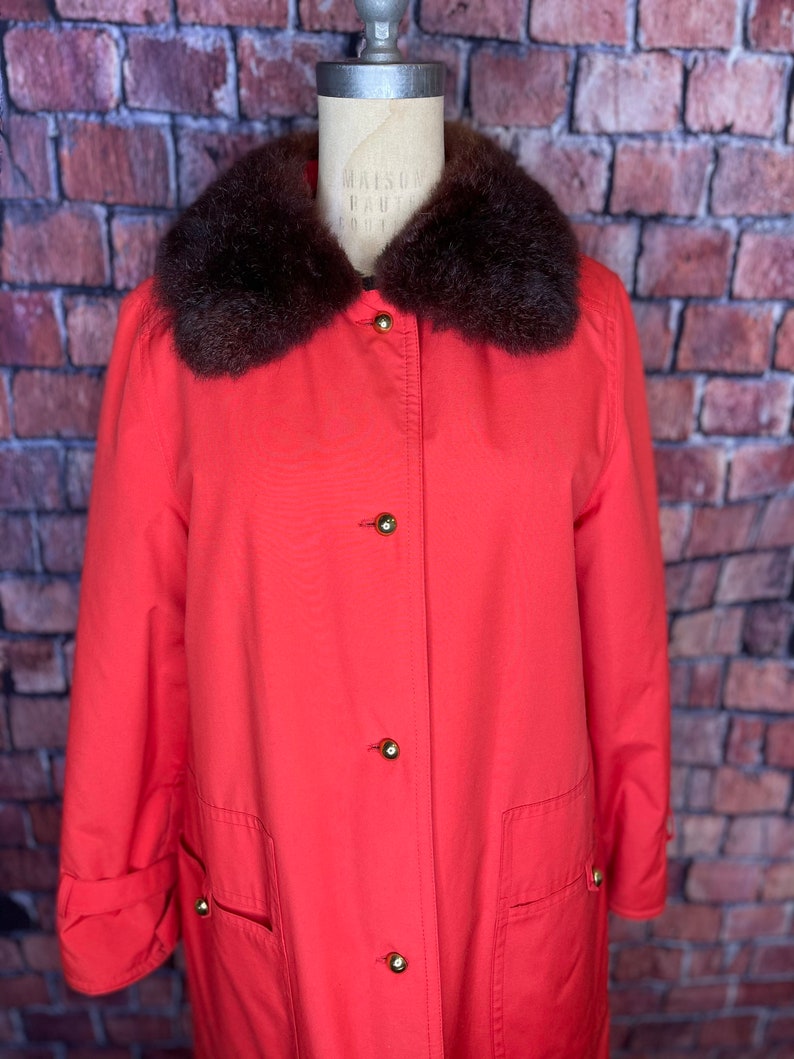 1960s Bonnie Cashin fur lined coat image 3