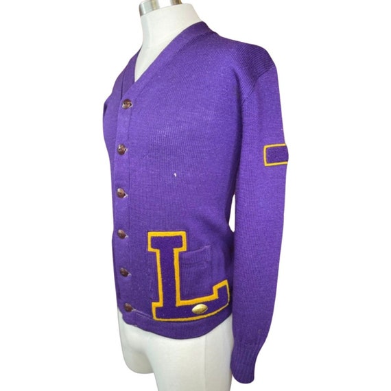 1940s men’s letterman cardigan - image 1