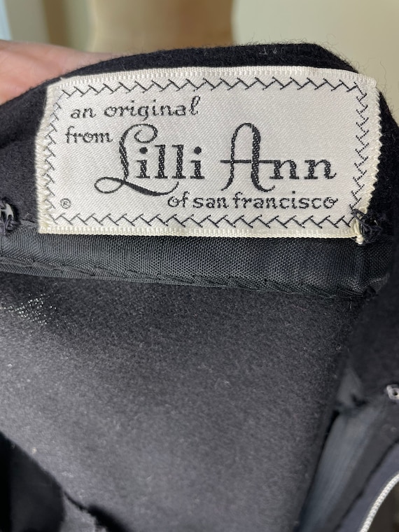 1960s black Lilli Ann dress with matching jacket - image 6