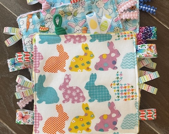 Easter Crinkle Toy, Easter Egg, Baby Toddler, Easter Basket Filler Stuffer, Gift For Baby, Bunny Rabbit