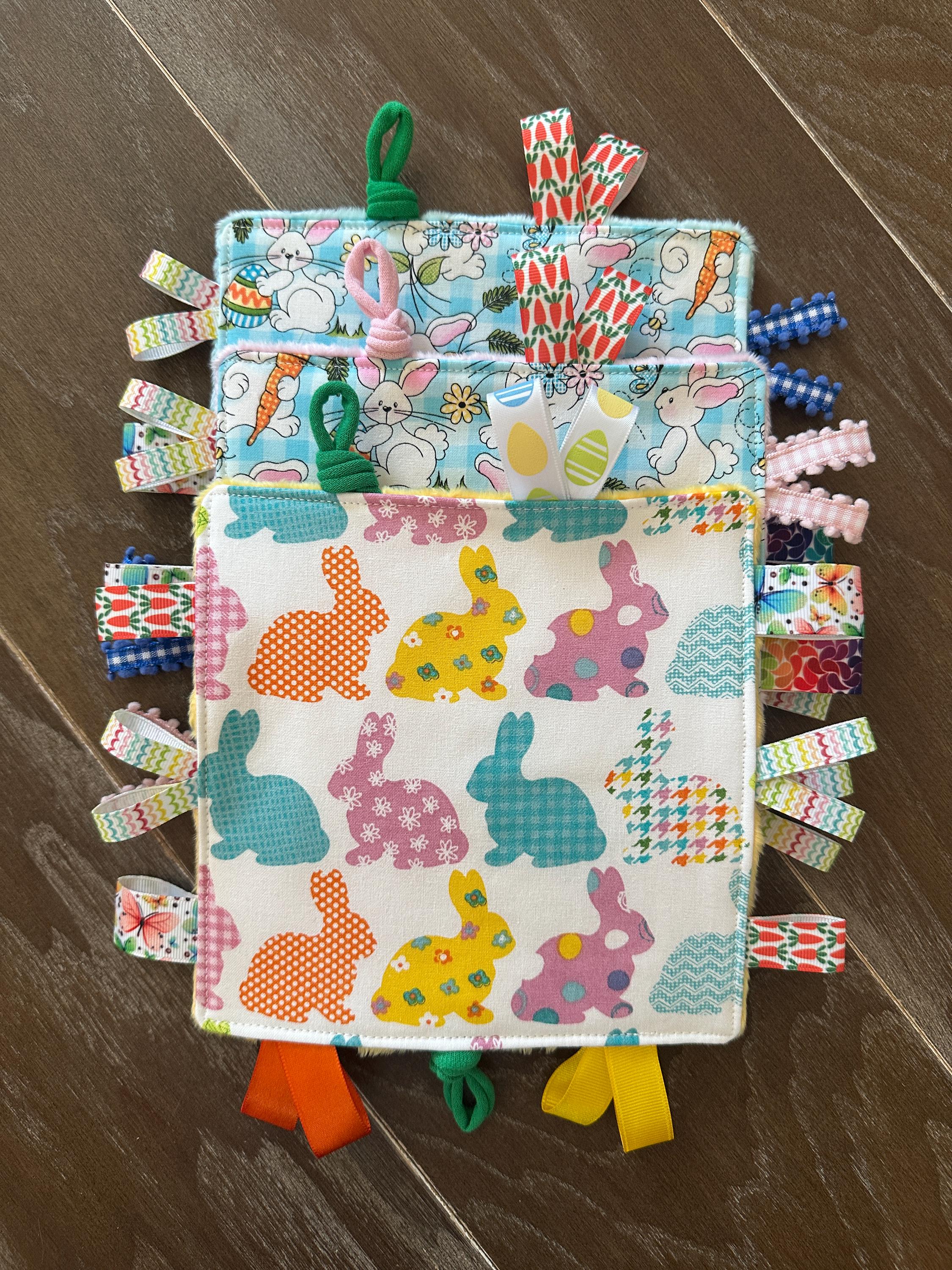Oster-Knisterspielzeug, Osterei, Baby, Kleinkind, Osterkorbfüller, Geschenk für Baby, Hase