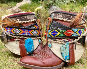 Sacred Path- Custom Reworked Repurposed Boots