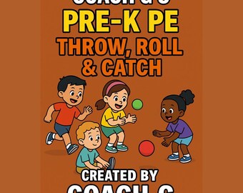 Pre K Throw Roll and Catch - Preschool Physical Education and Movement Activities - Ages 3-5