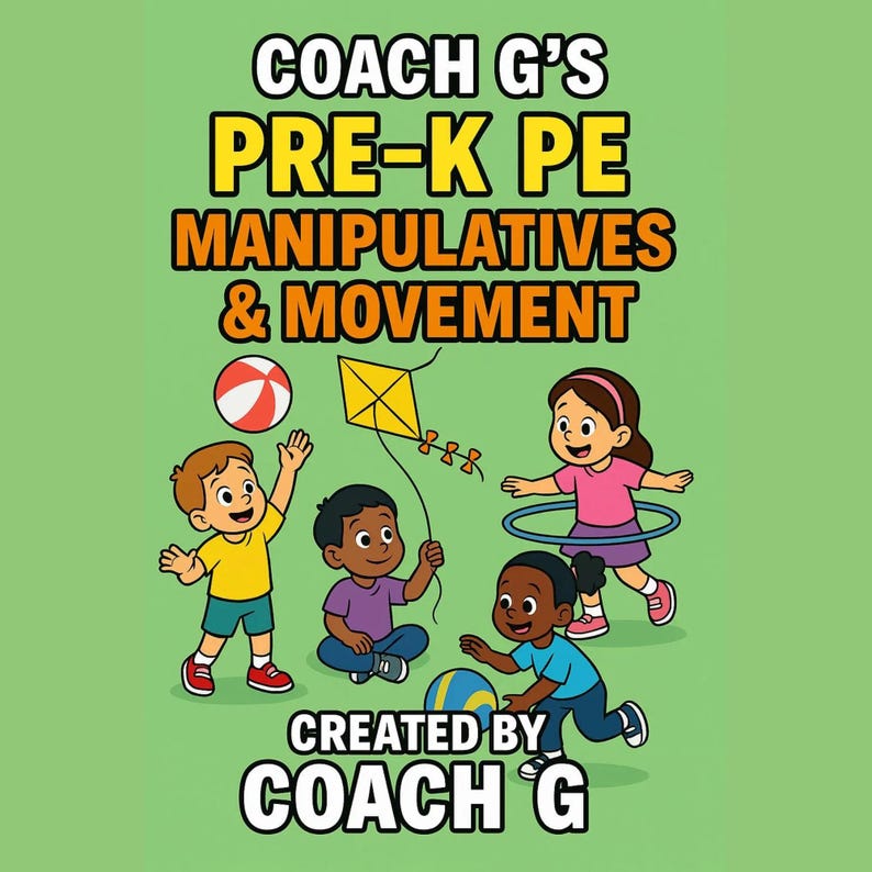 Pre K Manipulatives and Movement Fun - Preschool Physical Education and Movement Activities - Ages 3-5 image 1