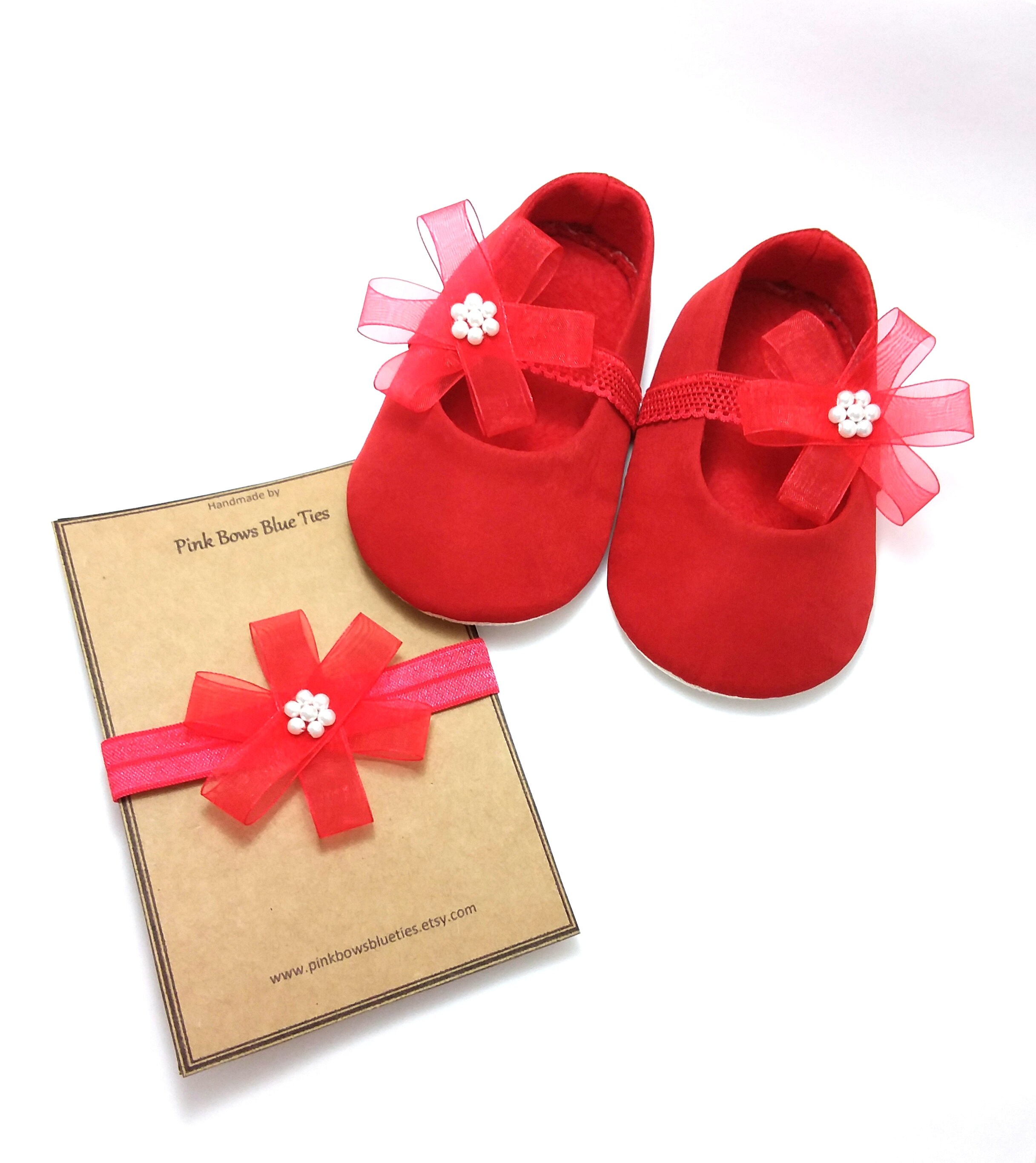 Red baby shoes. Red baby girl shoes. Red baby booties. Baby Etsy