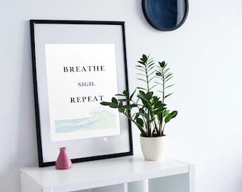 Relaxing Wall Art | Living Room Printable | Minimalist | Instant Download