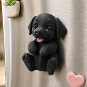 Black Lab Articulated Toy, Labrador Retriever Fridge Magnet, Black Lab Gift, Dog Lover Gift, Pet Lover Decor