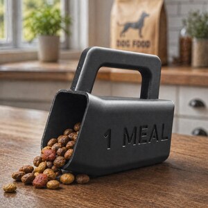 Cuchara medidora de comida para perros (1 ración) / Cuchara medidora para mascotas / Taza medidora de croquetas / Herramienta para alimentar perros / Regalo para dueños de perros