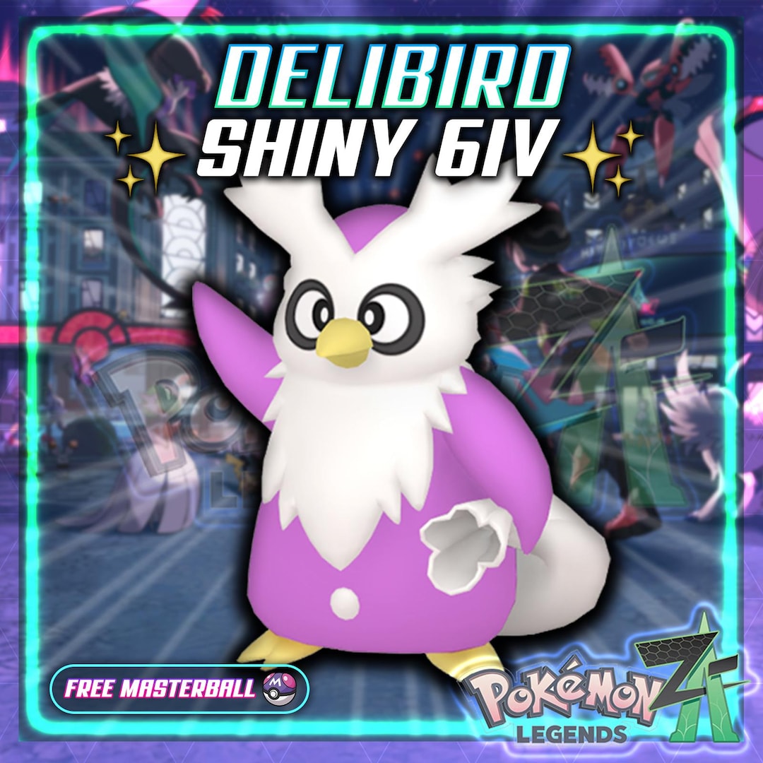 Pokemon Legends ZA DELIBIRD Shiny 6IV / Competitive Set Battle