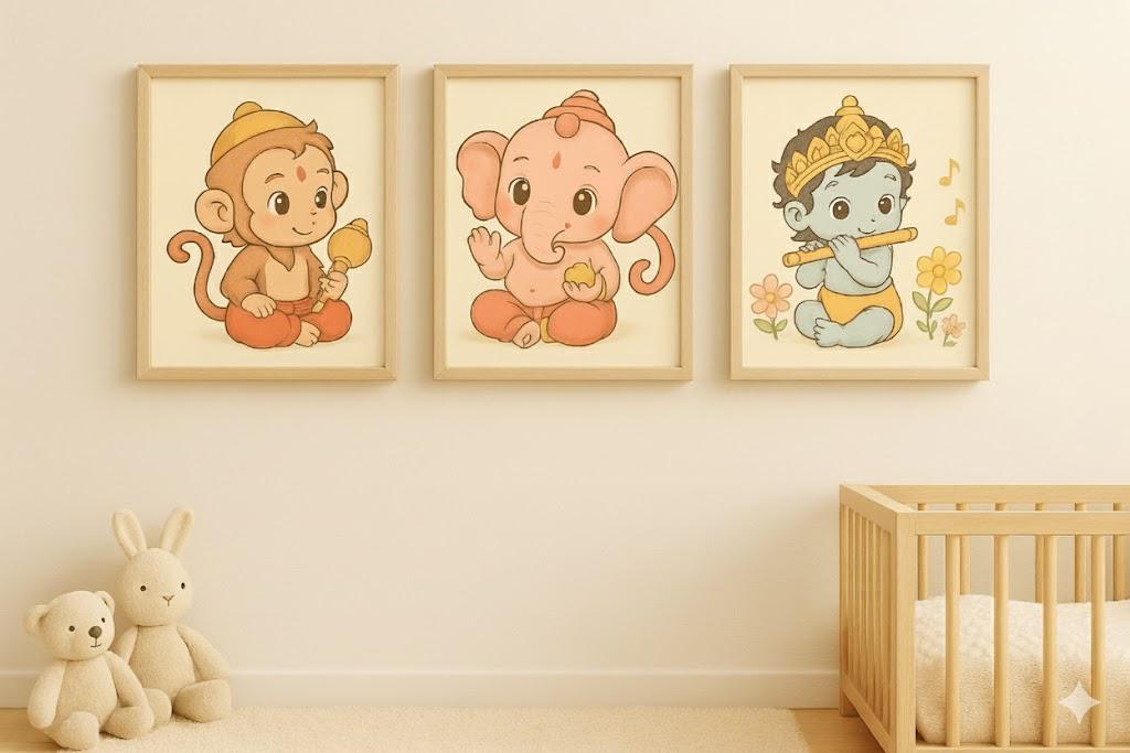 ヒンドゥー教の神の絵画 - Etsy 日本