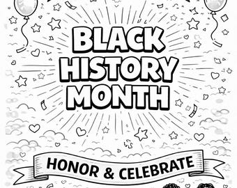Black History Month Coloring Pages | Educational Kids Activity (Printable PDF)