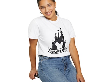 Disney Castle with Mickey Head Disney Trip T-Shirt | Theme Park Tee