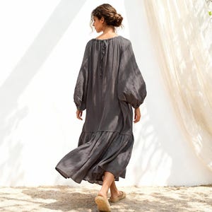 chinese dress ladies Urban Diamond Dress, Charcoal – Alembika U.S